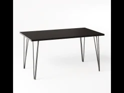 Secretária VOSS 138 x 68 cm para escritório, gabinete, estúdio Preto
