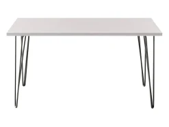 Secretária VOSS 138 x 68 cm para escritório, gabinete, estúdio Cinza