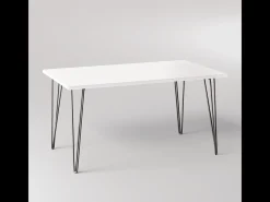 Secretária VOSS 138 x 68 cm para escritório, gabinete, estúdio Branco