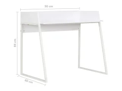 Secretária 90x60x88 cm branco