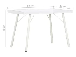 Secretária 90x50x79 cm branco