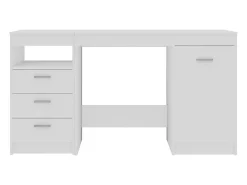 Secretária 140x50x76 cm contraplacado branco