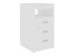 Secretária 140x50x76 cm contraplacado branco