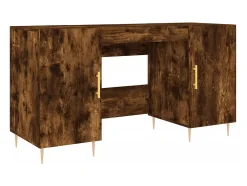 Secretária 140x50x75 cm derivados de madeira carvalho fumado