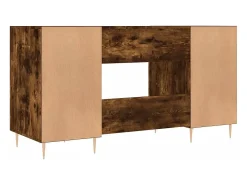 Secretária 140x50x75 cm derivados de madeira carvalho fumado