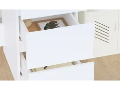 Secretária 90x45x76 cm derivados de madeira branco