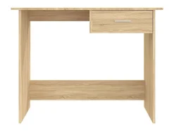 Secretária 100x50x76cm contraplacado cor carvalho sonoma