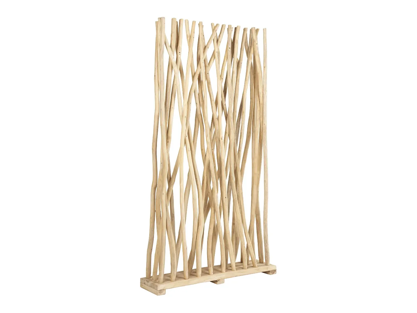 Separador de divisão em madeira de teca - C. 100 x L. 25 x A. 180 cm - Natural - GAYANA