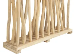 Separador de divisão em madeira de teca - C. 100 x L. 25 x A. 180 cm - Natural - GAYANA