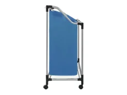 Separador de Roupa Suja com 3 Sacos em Aço Azul - Organize Sua Lavanderia