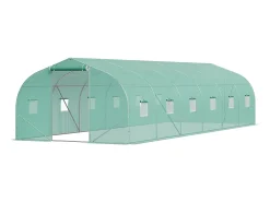 Serra de Tunel SucceBuy, Serra de Tunel de 900x300x200 cm, Quadro Galvanizado, com Quadro de Aço Galvanizado, Cobertura em PE, Verde
