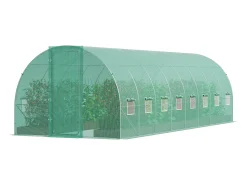 Serra de Tunel SucceBuy, Serra de Tunel de Térreo, 835x290x225 cm, com Quadro Galvanizado e Cobertura em PE, Verde
