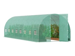 Serra de Tunel SucceBuy, Serra de Tunel de Térreo, 835x290x225 cm, com Quadro Galvanizado e Cobertura em PE, Verde