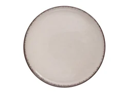 Serviço de louça, rasos, fundos, em porcelana 18 peças cor creme - SANCHA