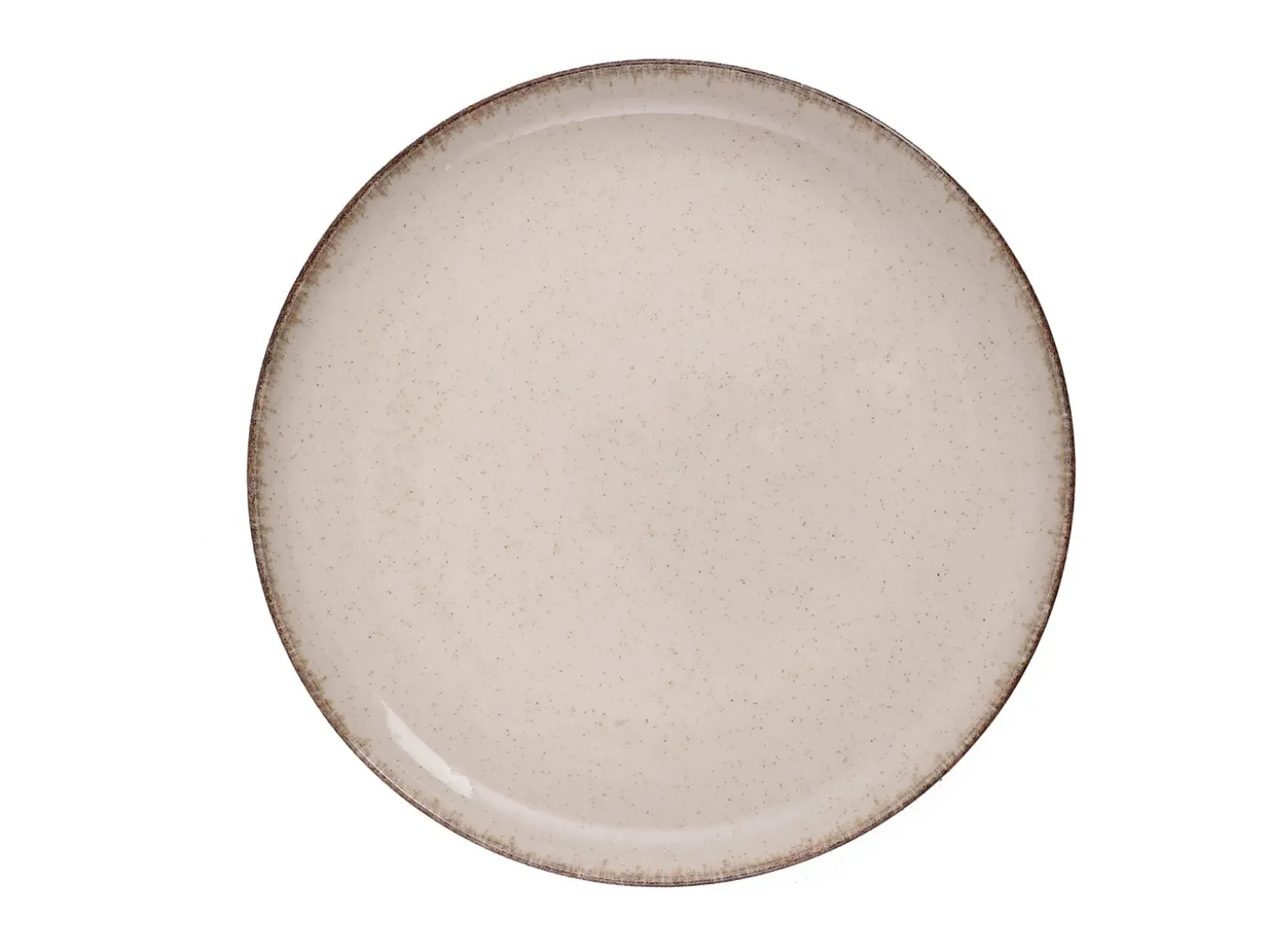 Serviço de louça, rasos, fundos, em porcelana 18 peças cor creme - SANCHA