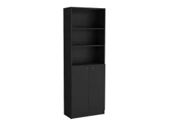 Set Triplo de Bibliotecas Munds Concept: Organização Inteligente, Estantes Abertos e Elegância Minimalista em um Só Conjunto