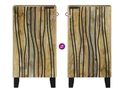Sideboard Castanho 40 x 33 x 75 cm Madeira de mangueira maciça