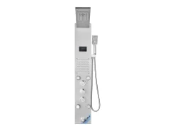 Sistema de Torre de Painel de Duche SucceBuy, Conjunto de Duche Aço Inoxidável, com 6 Modos, Tela LED