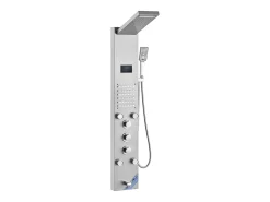 Sistema de Torre de Painel de Duche SucceBuy, Conjunto de Duche Aço Inoxidável, com 6 Modos, Tela LED