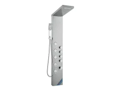 Sistema de Torre de Painel de Duche SucceBuy de Aço Inoxidável, 4 Modos de Jatos de Cachoeira e Efeito de Chuva