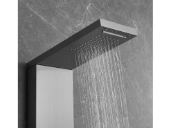 Sistema de Torre de Painel de Duche SucceBuy de Aço Inoxidável, 4 Modos de Jatos de Cachoeira e Efeito de Chuva