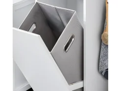 SoBuy armário alto de banheiro, armário alto para banheiro, armário de banheiro BZR159-W