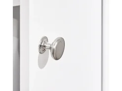 SoBuy Armário Alto para Casa de Banho com Porta e Gaveta, Economizador de Espaço