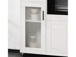 SoBuy armário com rodas, armário de cozinha, carrinho de cozinha FSB78-W