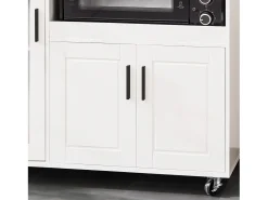 SoBuy armário com rodas, armário de cozinha, carrinho de cozinha FSB78-W