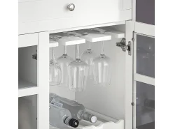 SoBuy armário com rodas, armário de cozinha, carrinho de cozinha FSB77-W