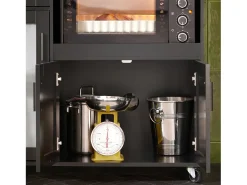SoBuy armário com rodas, armário de cozinha, carrinho de cozinha FSB78-SCH