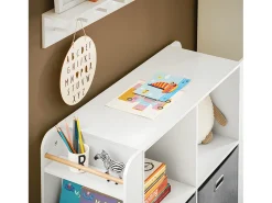 SoBuy armário de criança, armário de livros infantis, armário infantil KMB85-W