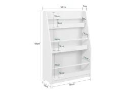 SoBuy armário de criança, armário de livros infantis, armário infantil KMB45-W