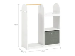SoBuy armário de criança, armário de livros infantis, armário infantil KMB40-W
