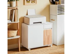 SoBuy armário de impressora, Armário para impressora, carrinho de livros ASK04-WN