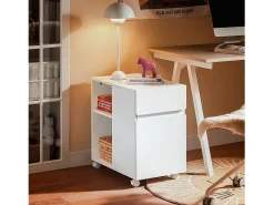 SoBuy armário de impressora, Armário para impressora, carrinho de livros ASK05-W