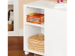 SoBuy armário de impressora, Armário para impressora, carrinho de livros ASK05-W