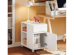 SoBuy armário de impressora, Armário para impressora, carrinho de livros ASK05-W