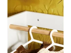 SoBuy Armário Infantil Multifuncional com Prateleiras para Livros Branco