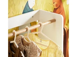 SoBuy Armário Infantil Multifuncional com Prateleiras para Livros Branco