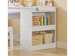 SoBuy borda lego, conjunto de mesa e cadeira para crianças, escritório infantil KMB60-W