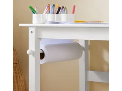 SoBuy borda lego, conjunto de mesa e cadeira para crianças, escritório infantil KMB60-W