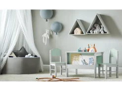 SoBuy borda lego, conjunto de mesa e cadeira para crianças, escritório infantil KMB88-HG