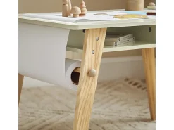 SoBuy borda lego, conjunto de mesa e cadeira para crianças, escritório infantil KMB92-GR