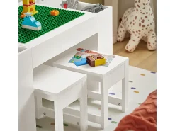 SoBuy borda lego, conjunto de mesa e cadeira para crianças, escritório infantil KMB75-W