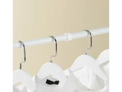 SoBuy Cabide de pé Branco 76.99x84.99x103cm Funcional FRG34-II-W