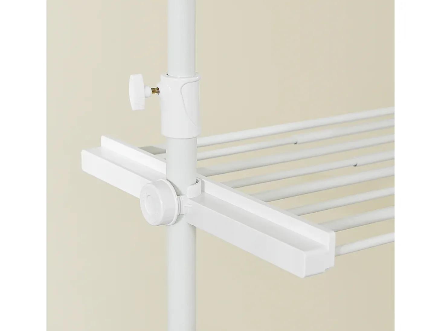 SoBuy Cabide de pé Branco 76.99x84.99x103cm Funcional FRG34-II-W