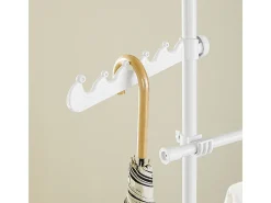 SoBuy Cabide de Pé Telescópico Branco 27x76.99x103cm Funcional FRG109-II-W
