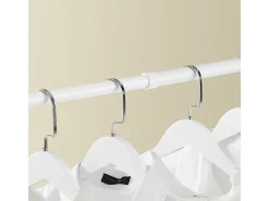 SoBuy Cabide de Pé Telescópico Branco 27x76.99x103cm Funcional FRG109-II-W