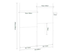 SoBuy Cabide de Pé Telescópico Branco 62x62x200cm Funcional KLS03-II-W